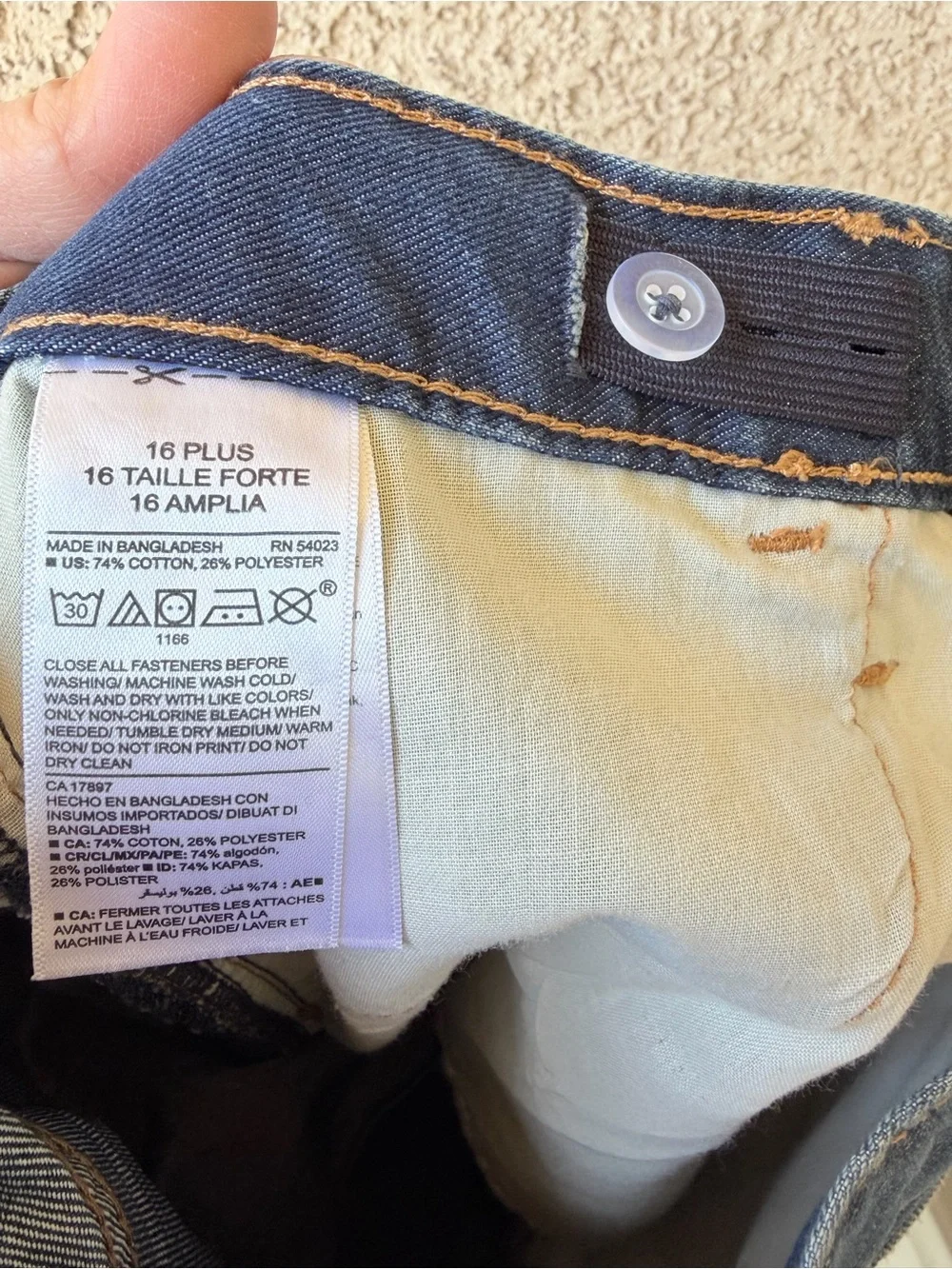 Girls Size 16 Old Navy Blue Straight-Leg Jeans - Classic Everyday Denim